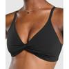 Gymshark Бюстгальтер-бралетт Twist Front Black B2b5w Bb2j