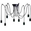 2m Length 6/8/10/12/20 Heads E27 Multi Head Chandelier Ceiling Light Fixtures Wall Decor(not Included Lamp Bulb)