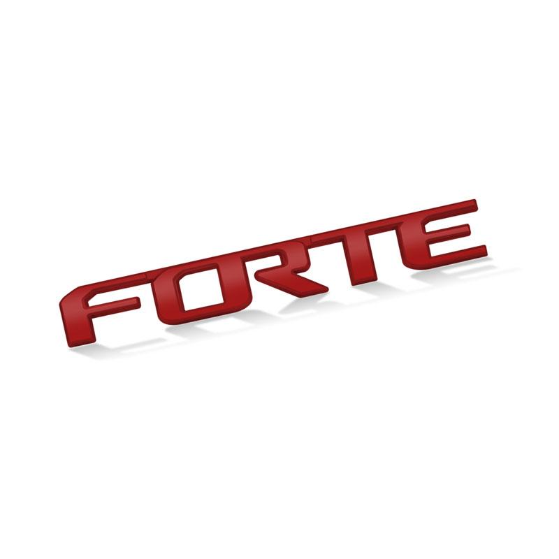 Авто Стайлинг 3D Хром Металл FORTE Буквы Логотип Наклейка на Кузов Автомобиля Крыло Боковой Значок Задняя Крышка Багажника Декор Авто Аксессуары