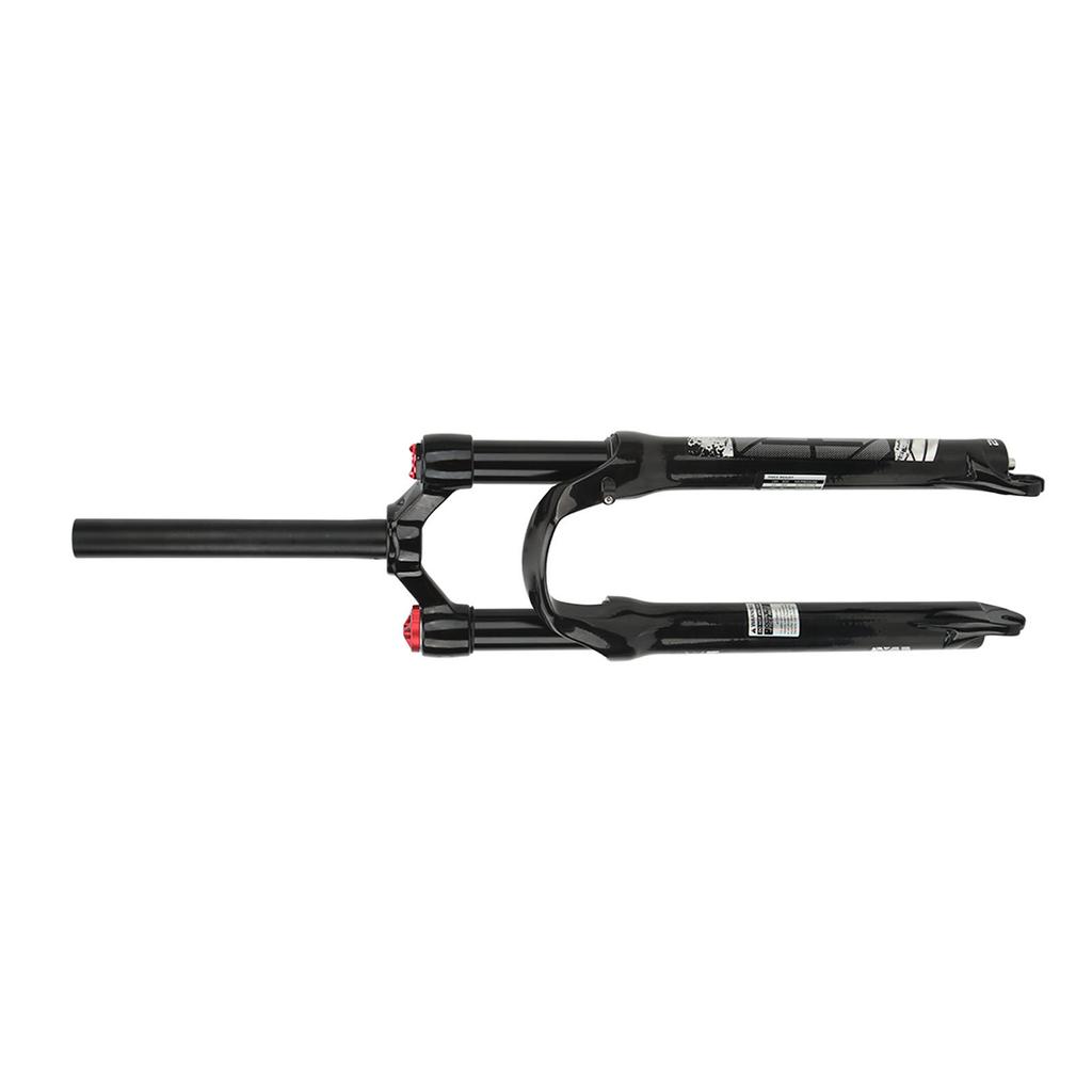 26-дюймовая амортизационная вилка для горного велосипеда, передняя вилка с прямым рулевым механизмом, ручная блокировка, черная трубка