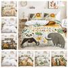 Three-Piece Jungle Animal Quilt Cover Digital Printing Kit Two-Piece Set Four Seasons Pass