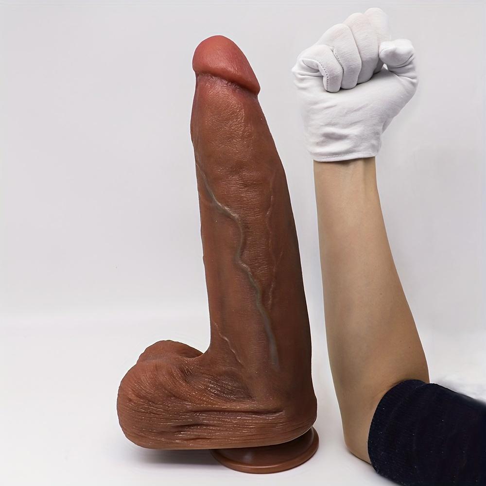 13,4-дюймовый имитация пениса, макияж вены, такие как светло-бежевый дилдо, большой пенис, средние и пожилые энтузиасты, женская секс-игрушка, анальная пробка, можно использовать большую секс-игрушку