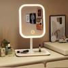Niche Modern Desktop Vanity Mirror 3 Color Light LED Makeup Mirror Touching Mirror Women Bedroom Dressing Mirror
