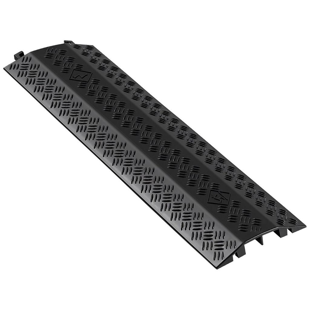 Drop Over Cable Cover, 7,938 kg/Axle Load Capacity, Heavy Duty Cable Hose Protector Ramp, Floor Cord Cover, for High Walking Traffic Areas, Indoor,