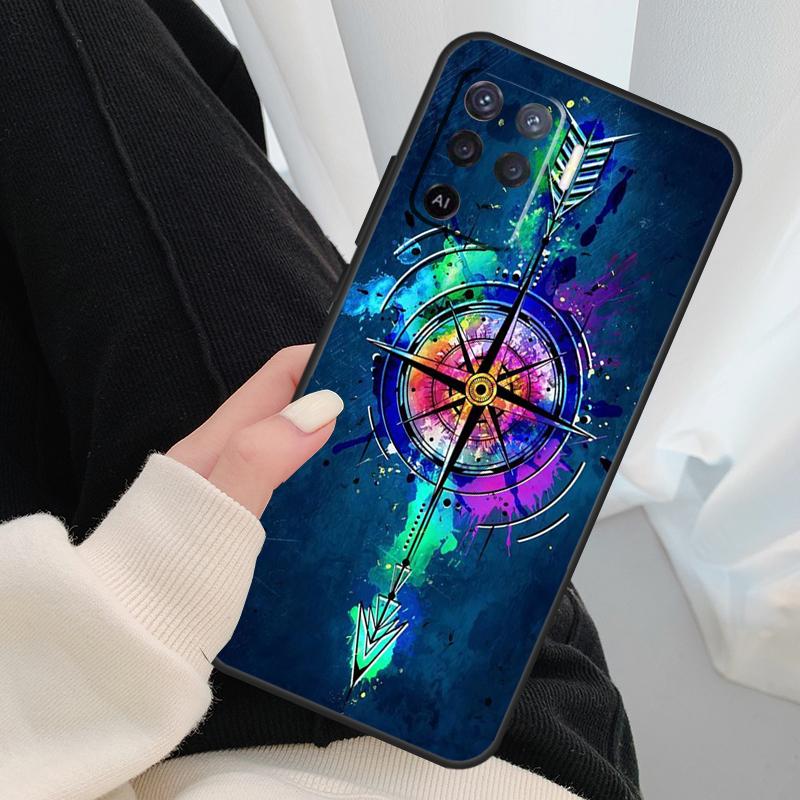 Карта мира Компас Морской Чехол Для Oppo A54 A74 A94 A18 A57 A17 A77 A38 A58 A78 A98 A80 A60 A40 A96 A76 A16 A15 A5 Pro