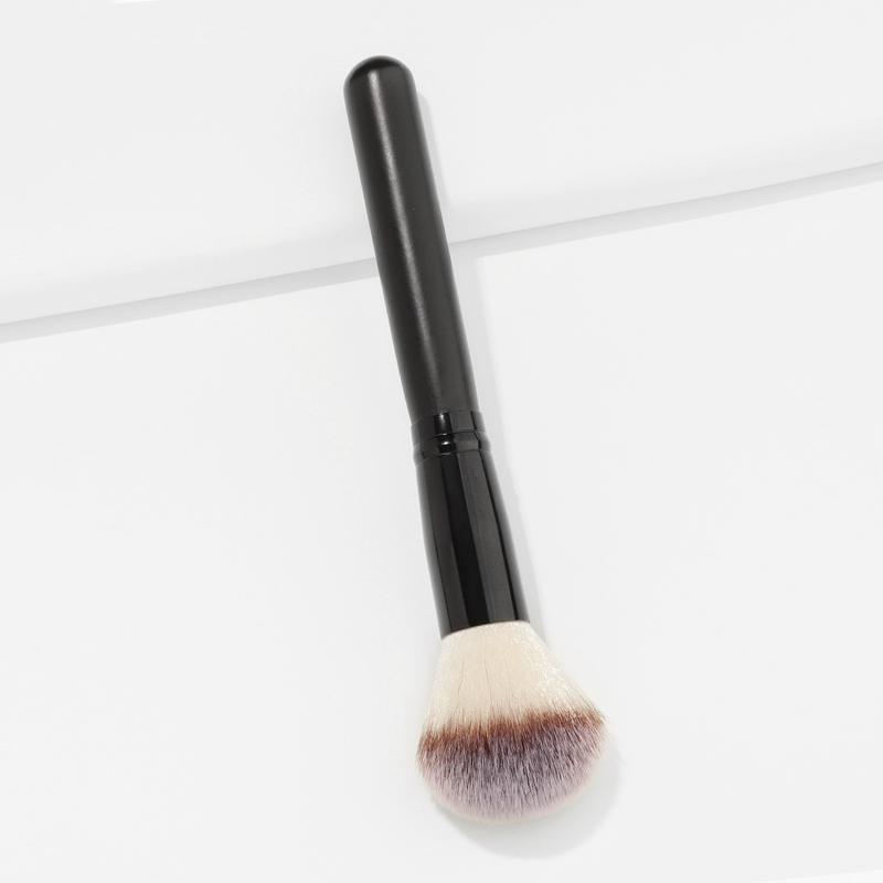 Профессиональная деревянная кисть для макияжа, 1 шт., кисть для румян, одиночная косметическая кисть для порошка, индивидуальный логотип
