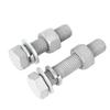 M6 Dacromet-Coated Hot-Dip Galvanized Hex Bolts and Nuts for Photovoltaic Power Iron Towers in Stock