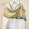 Light Luxury Fashion Astrolabe Silk Silk Scarf Spring and Autumn Medium and Long Mulberry Silk Streamer Holiday Gift Scarf Women