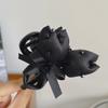 High-Quality Korean Black Crystal Tulip Hair Clip, 2014 Style, Versatile and Fresh.