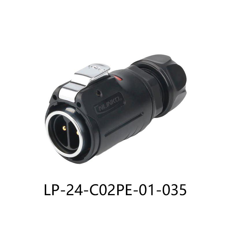 Cnlinko LP24 IP67 Waterproof Circular Bayonet Male Female Plug Socket 3 4 10 12 19 24 Pin 45A for Industrial Automation System