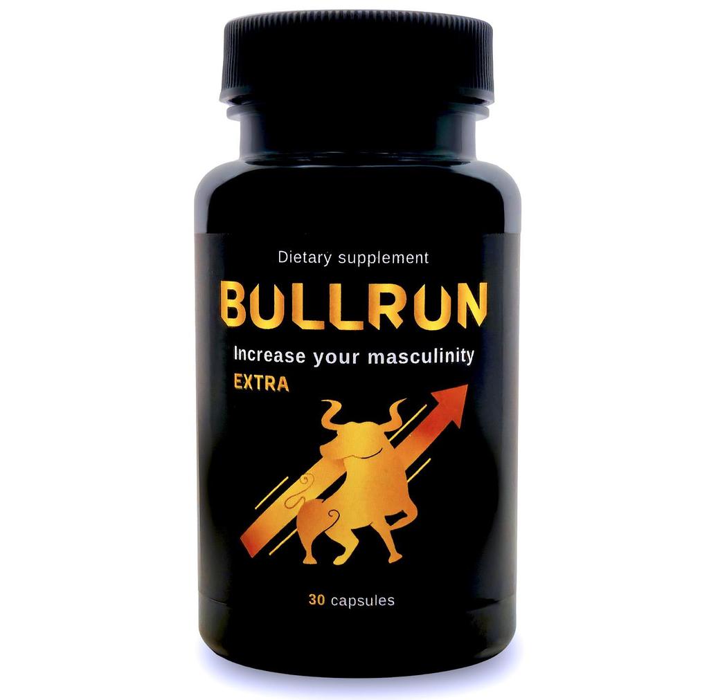 Добавка Bullrun Extra, поддерживающая увеличение естественной жизненной силы, 30 капсул
