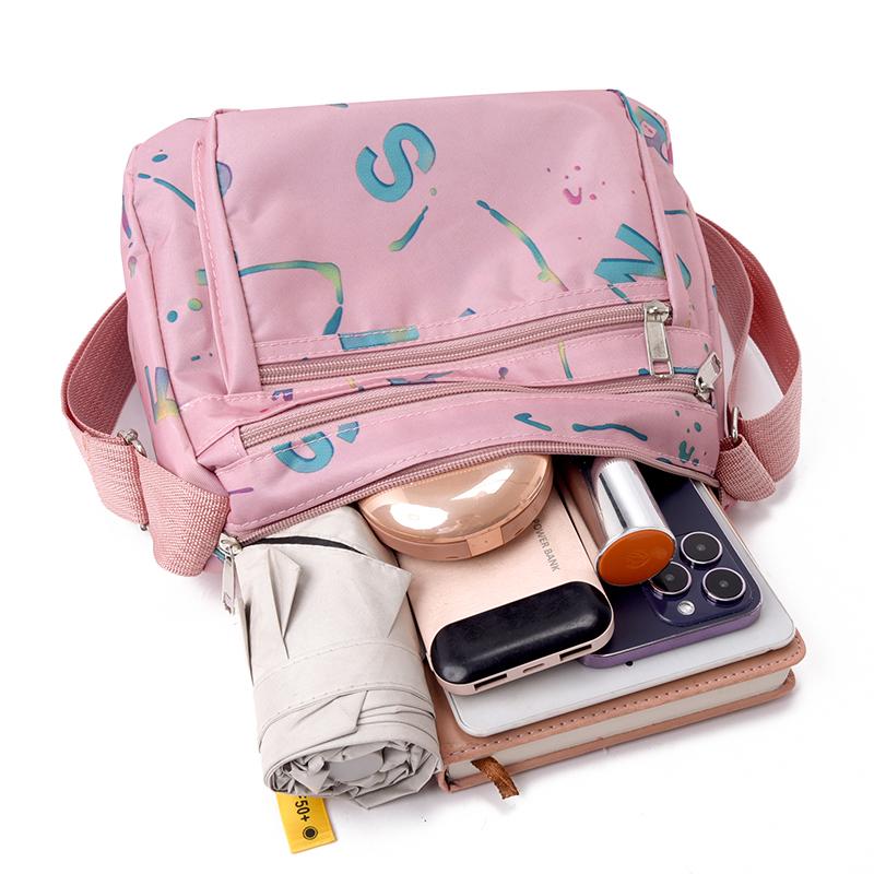 Модная женская сумка-мессенджер с несколькими карманами, высококачественная прочная тканевая сумка, женская легкая нейлоновая сумка через плечо для женщин