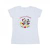 Womens/Ladies Mickey Mouse Mickey Minnie Christmas Cotton T-Shirt