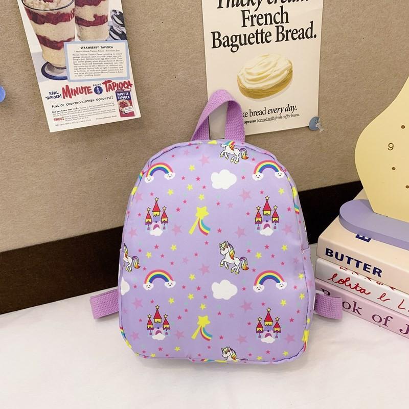 Детский рюкзак с милым мультяшным дизайном, легкий нейлон для школы