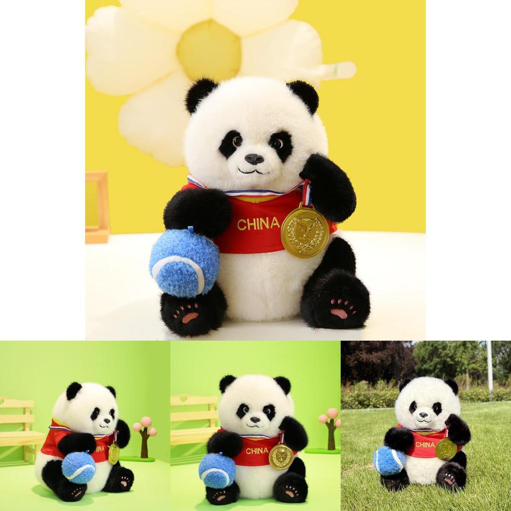 Adorable 30cm Panda Plush Toy Soft Stuffed Animal Gift For Kids Beautifully Designed