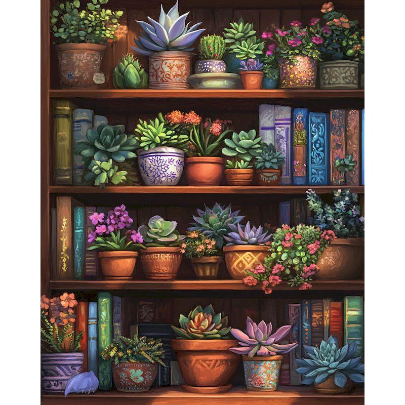 GATYZTORY Diy Painting By Numbers Flower Book Landscape Coloring By Numbers Artwork Diy Gift Paint Kit On Canvas Paint Set