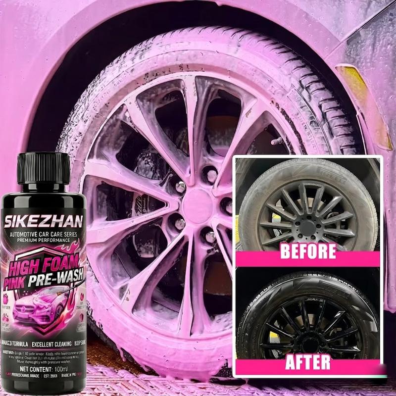 Extreme Foaming Car Wash Soap & Wax, Concentrated Pink Body Wash for Professional Car Detailing & Foam Cannon