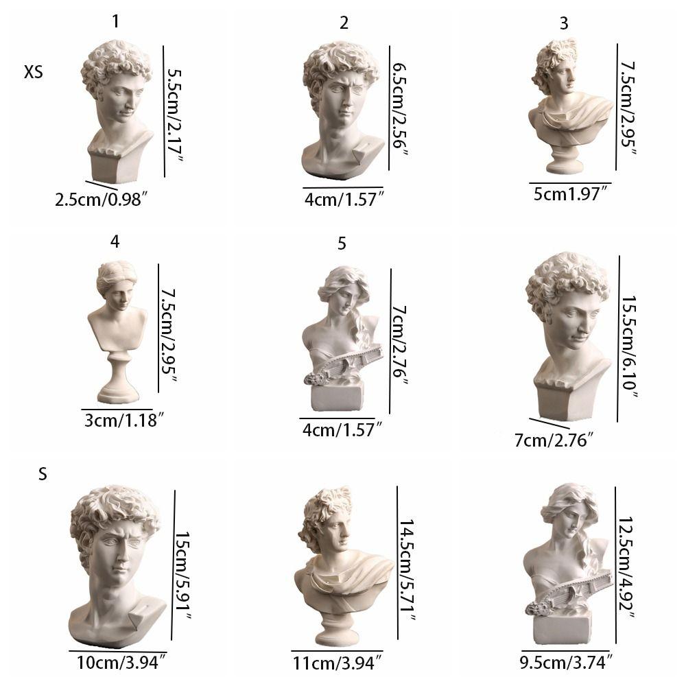 Sketch Art Greek Mythology Statues Resin Craft Female Art Statue Nordic Greek Figure Living Room