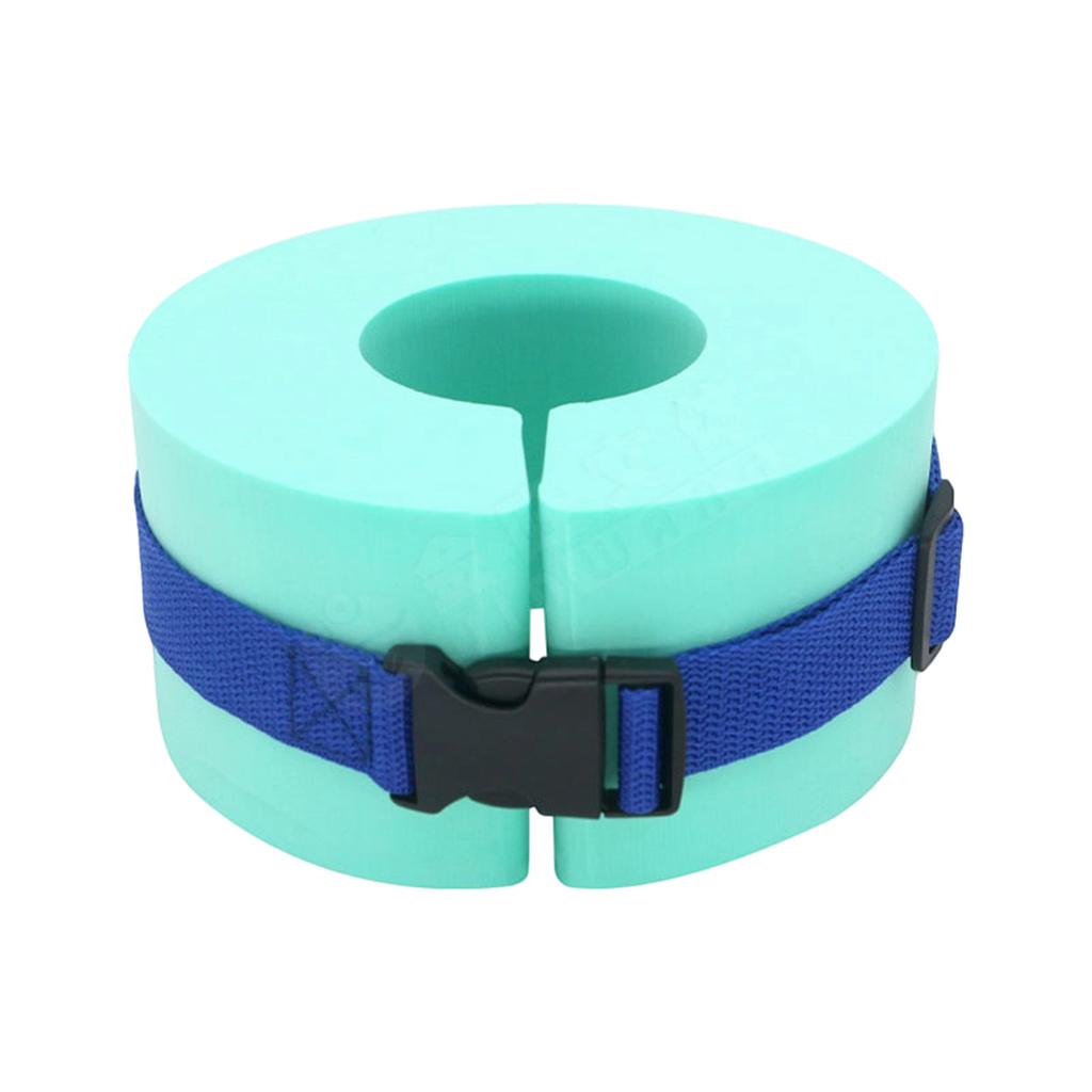 Portable Thick Foam Swim Arm Float Ring Adjustable Strap Swimming Floatation Device for Training Water Safety and Buoyancy Support
