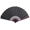 10 Inch Folding Fan Wedding Decoration Dance Gift Craft Paper Fan (Black)
