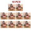 10Pcs Christmas Gift Bags Handbags Tote Bags Candy Bags Snowman Bear Gift Bags Storage Bags Christmas Decoration