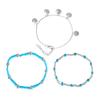 Layering Stackable Anklet For Women With Shell Starfish Beads Summer Beach Jewelry Alloy Faux Pearls Seaside Accessory