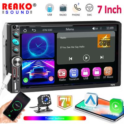 Carplay автомобильное радио 2din сенсорный экран автомобильный стерео Mp5-плеер с Bluetooth Mirrorlink USB 2 Din авторадио для универсального