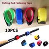10 шт. многоразовый держатель для удочки, ремень для подтяжек, застежка-крючок, петля для шнура, стяжки для ремня