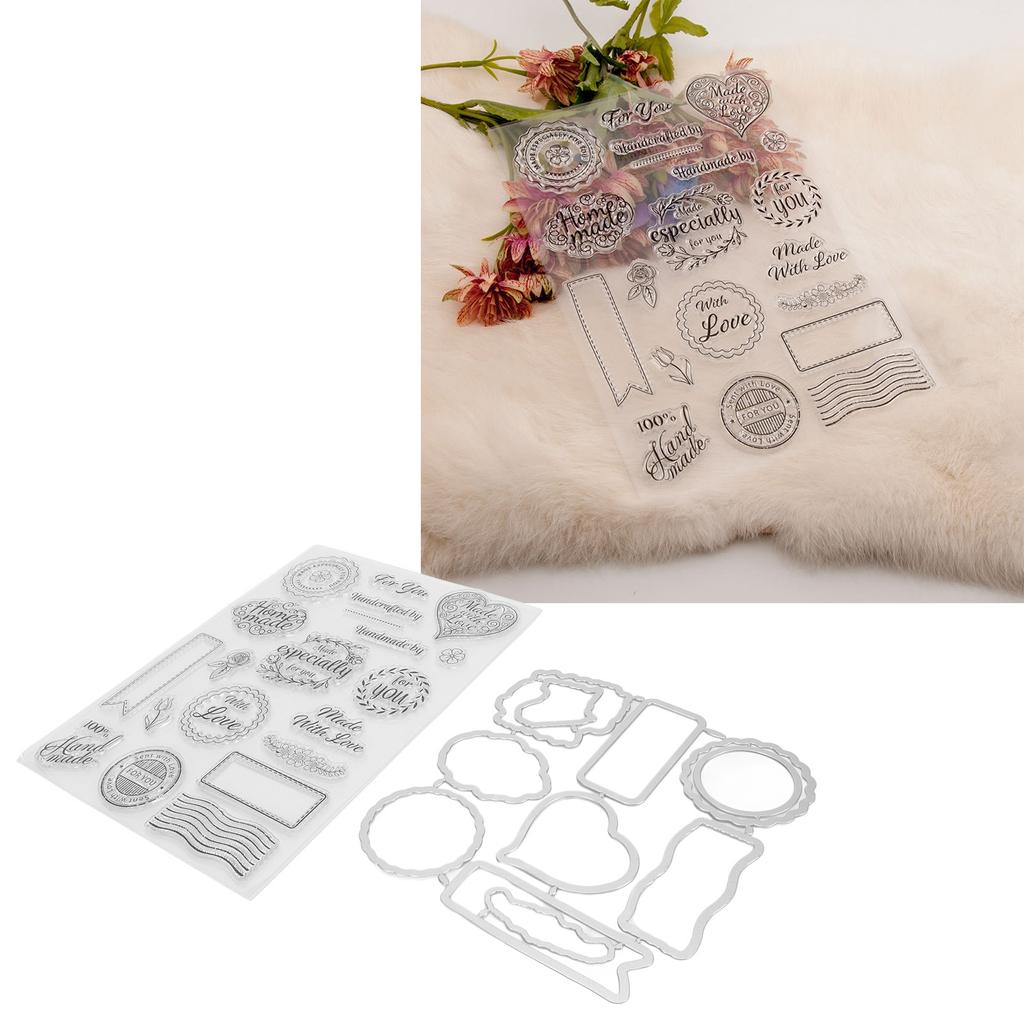 Прозрачный штамп в стиле «Валентинки», прозрачный, безопасный, многоразовый, широко используемый, прозрачный штамп для карточек на английском языке