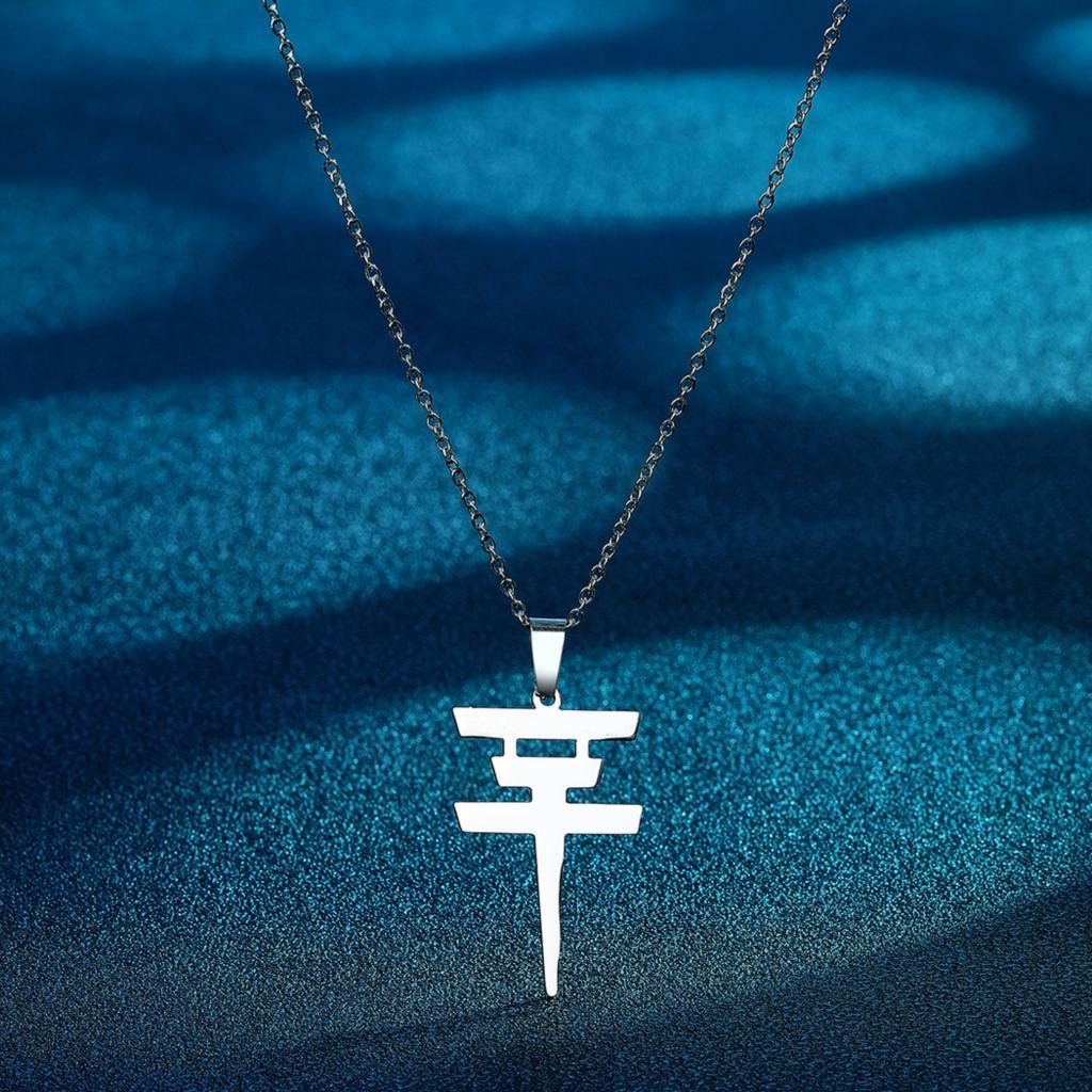 Винтажное ожерелье из нержавеющей стали Tokio Hotel, ожерелье с подвеской, колье для мужчин и женщин, ювелирные аксессуары