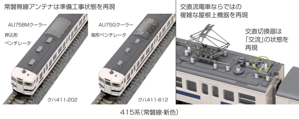 KATO N Gauge 415 Series Joban Line New Color Set Model Train - 4-Car 10-1537