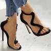 High Heels Women Shoes Sandals Transparent Sexy Snake -Shaped Women Sandals Stiletto Heel Gladiator Pumps Women Shoes