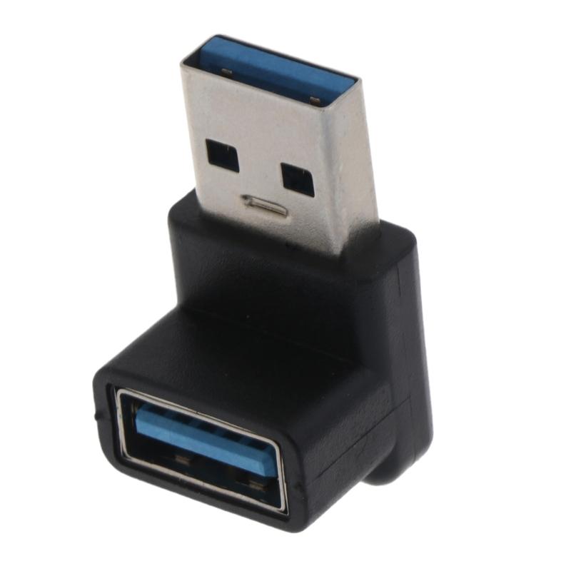 Новый 90-градусный адаптер-разъем USB 3.0 A папа-мама под прямым углом USB-штекер для ноутбука/ПК