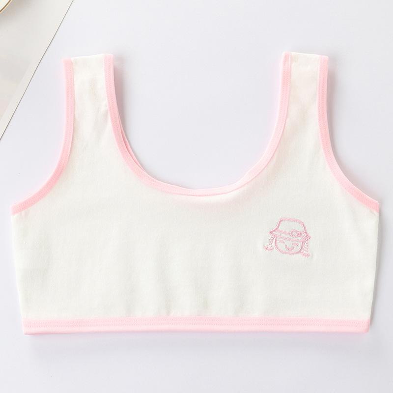 Тренировочный бюстгальтер из хлопка для девочек - Молодежь, Студенты, Начальная школа, Подростки