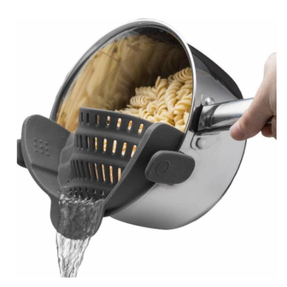 Фильтр силиконовый кухонный фильтр, складной, подходит для всех кастрюль и сковородок, идеально подходит для слива пасты, овощей и фруктов