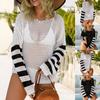 Women's Sexy Fashion Comfortable Hollow Mesh Long-sleeved Bikini Beach Knitted Sun Top