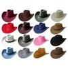 Men's Classic Cowboy Hat Western Cowboy Hat Outdoor Sun Hat Adjustable Drawstring Felt Hat
