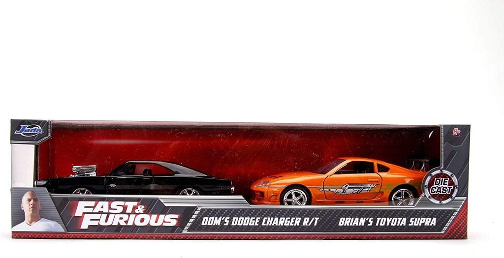 JADA TOYS Mini Car Fast Furious Dodge Charger Toyota Supra Fast Furious 1/32 & Dom's R/T & Brian's & [Item]