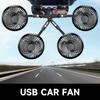 Регулируемый 360 градусов 12/ Зеркало заднего вида Грузовик Автомобиль Вентилятор USB Мини Перезаряжаемый Бесшумный Автомобиль Внедорожник Принадлежности Общий