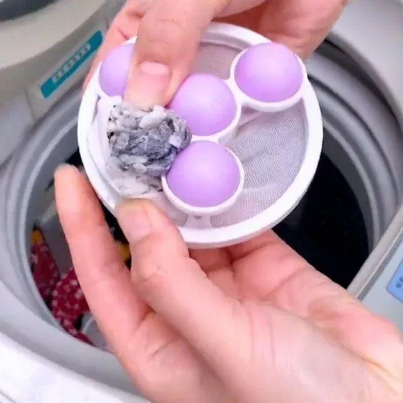 Reusable Washing Machine Hair Filter Floating Hair Filtering Pet Fur Hair Removal Catcher Mesh Dirty Collection Cleaning Balls