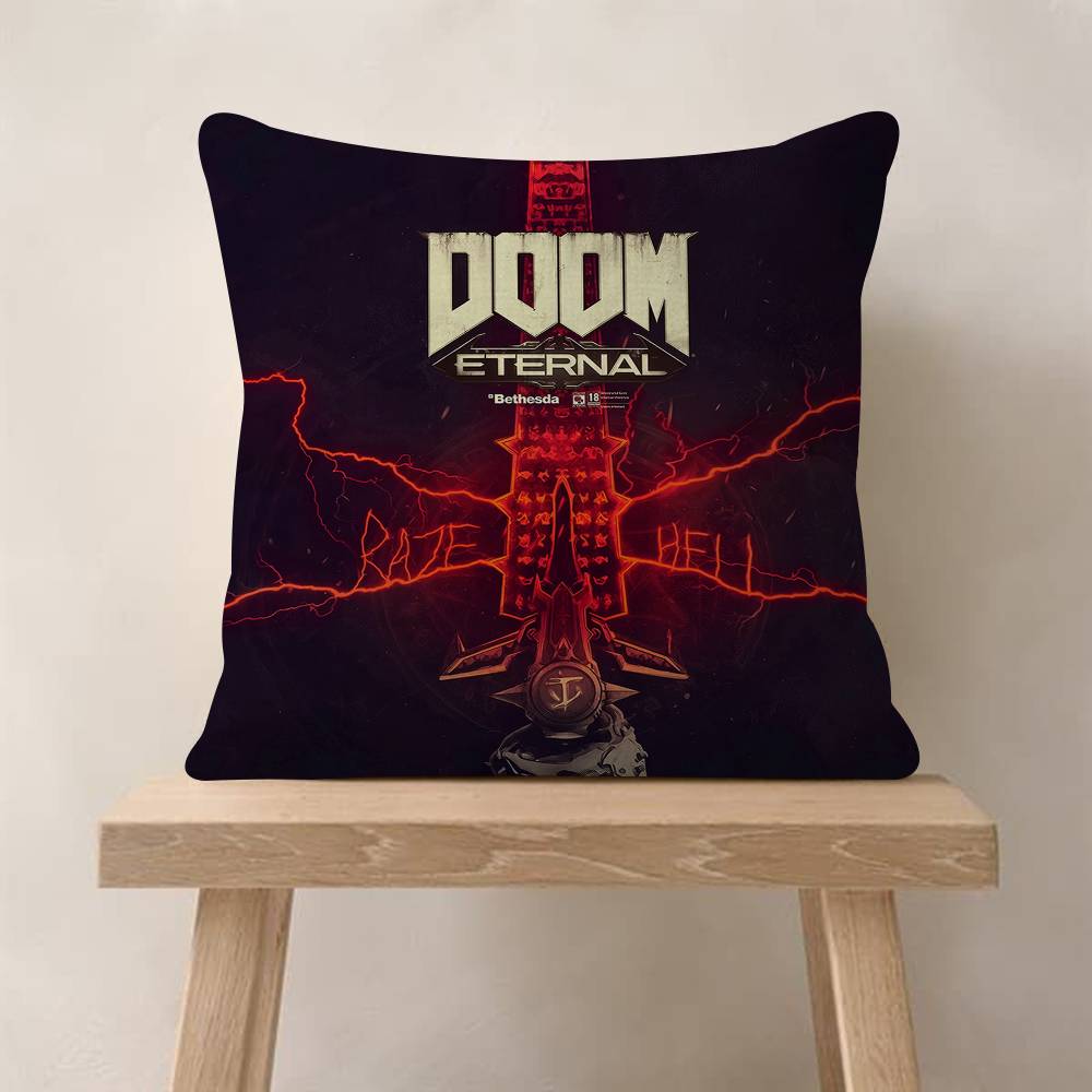 pc Game ADOOMEternal Cushion Cover Inches Farmhouse Decor Home Throw Pillow Covers For Couch Decorations