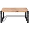 VidaXL Coffee Table Solid Acacia Wood 100 X 60 X 45 Cm
