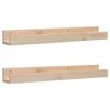 823589 vidaXL Étagères murales 2 pcs 80x12x9 cm Bois de pin massif