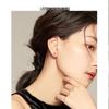 S999 Pure Silver Möbius Loop Twisted Hoop Earrings - Simple, Stylish Wavy Ear Cuffs