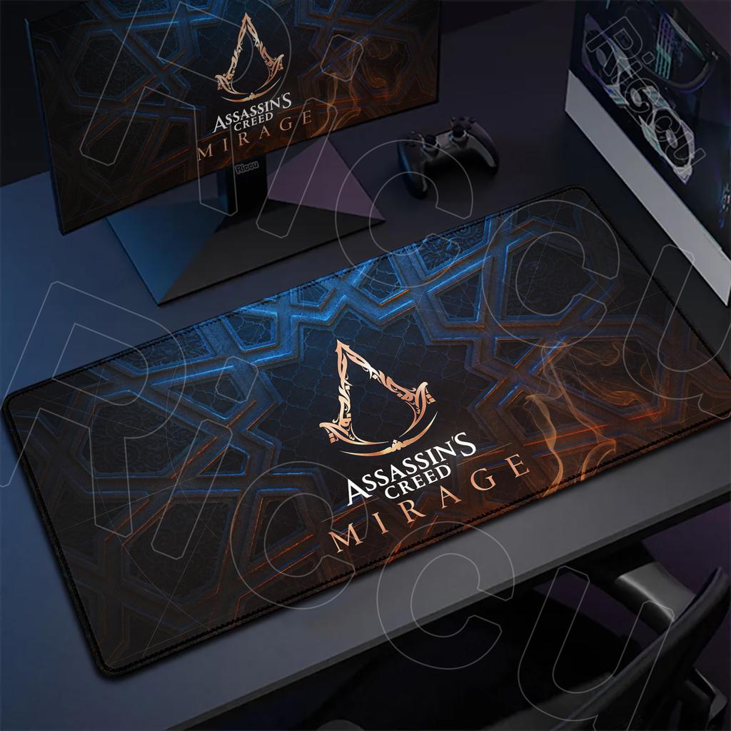 Большой Игровой Нескользящий Расширяемый Коврик для Мыши XXL A-Assassin S -Creed Киберспортивный Скоростной Ковер для Клавиатуры Студенческий Пишущий Мягкая Подушка