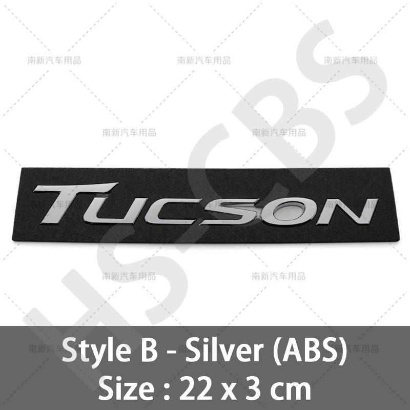 New Old Style Tucson Letter Rear Trunk Logo Tailgate Emblem Auto Body Decorative Car Stickers Accessories