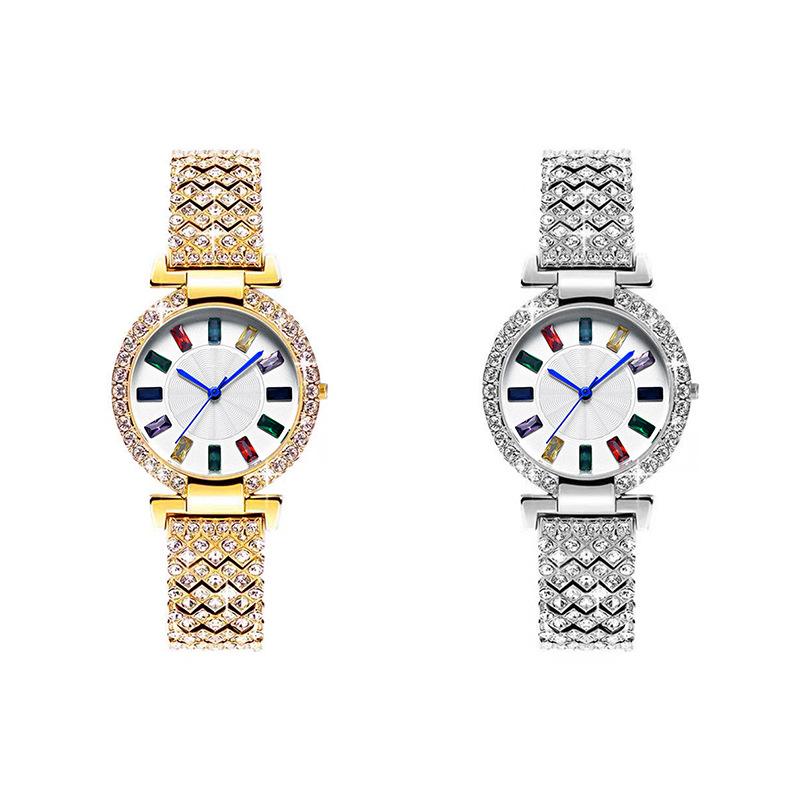 Новые полностью алмазные красочные водонепроницаемые роскошные модные женские водонепроницаемые часы one watch women