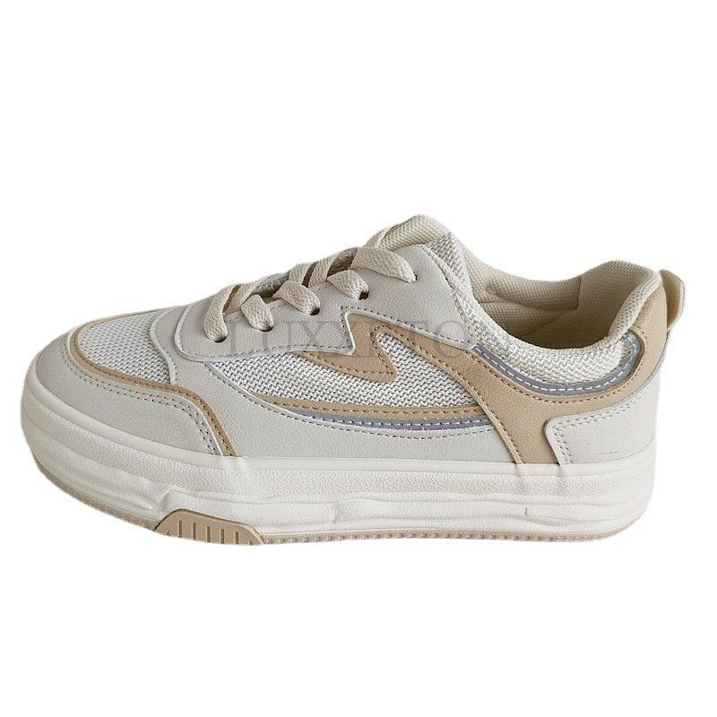 Женские дышащие сетчатые балетки Кроссовки женские Вулканизированные туфли Летние кроссовки на платформе Женские брендовые туфли на шнуровке Трендовые кроссовки