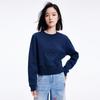 Navigare Women's Embossed Round Neck Pullover Sweatshirt