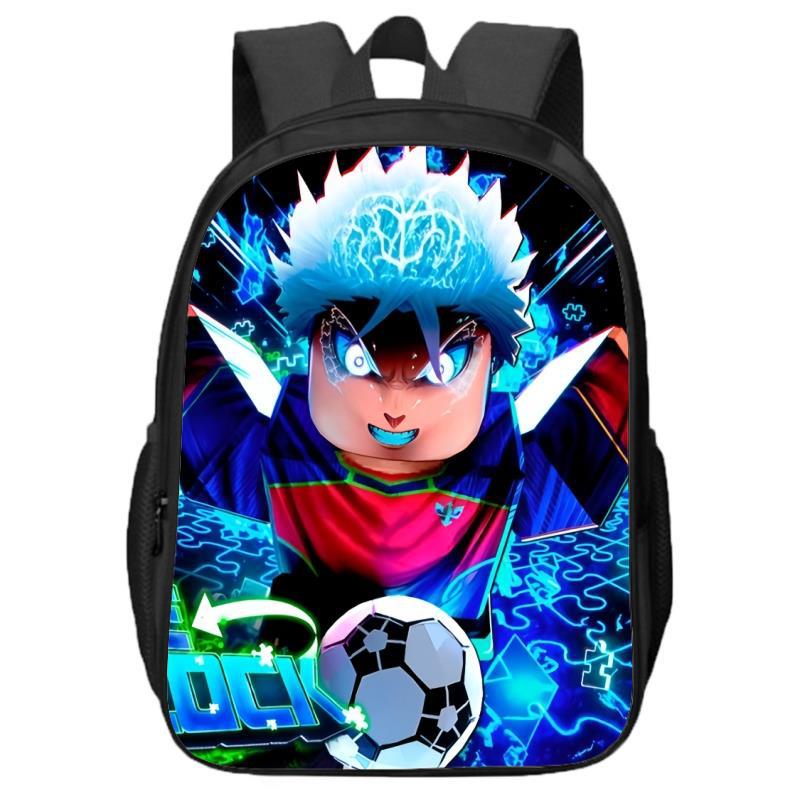 Blue Prison Double Layered Boys and Girls Backpack for Primary and Secondary School Students